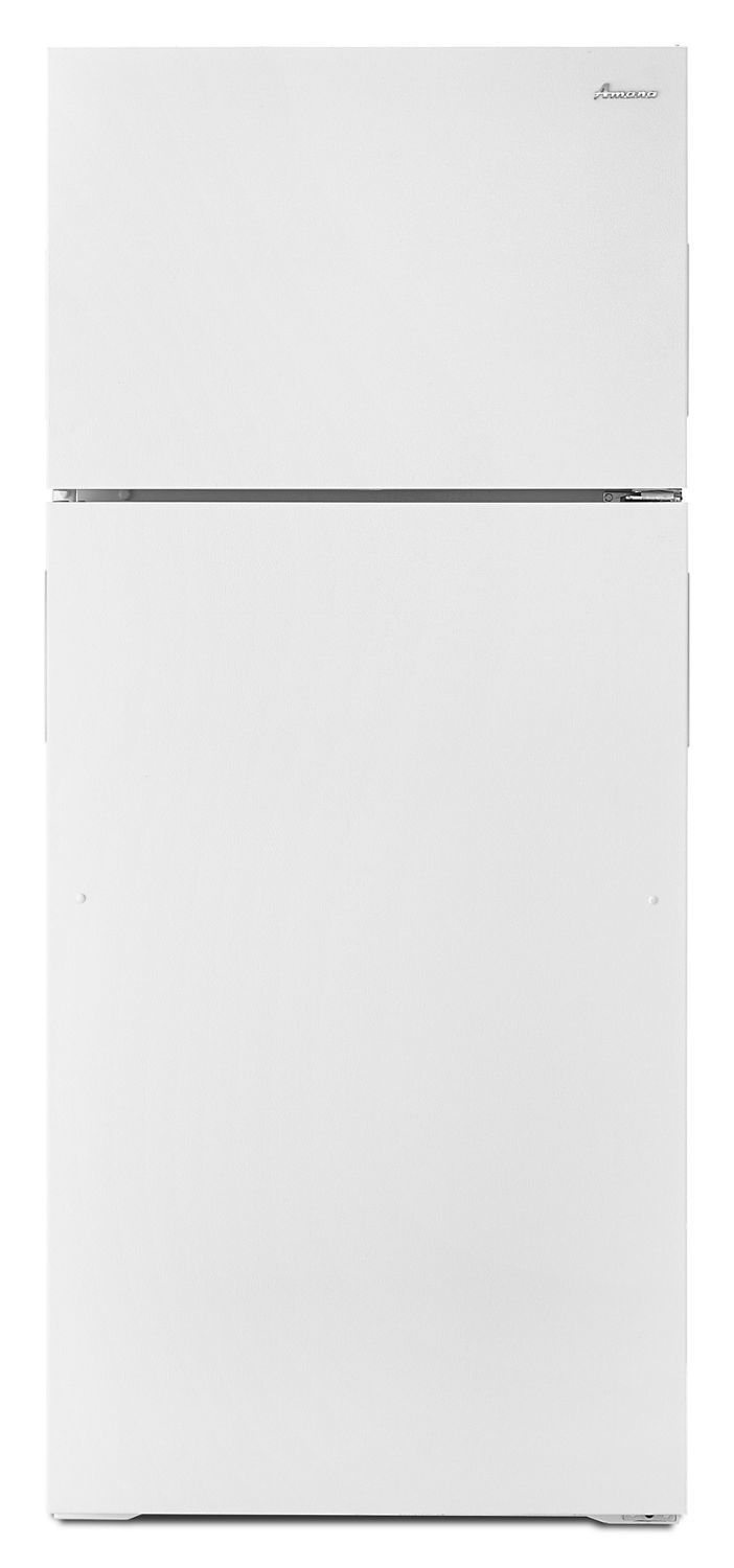 28-inch Top-Freezer Refrigerator with Gallon Door Storage Bins White