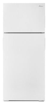 28-inch Top-Freezer Refrigerator with Gallon Door Storage Bins White