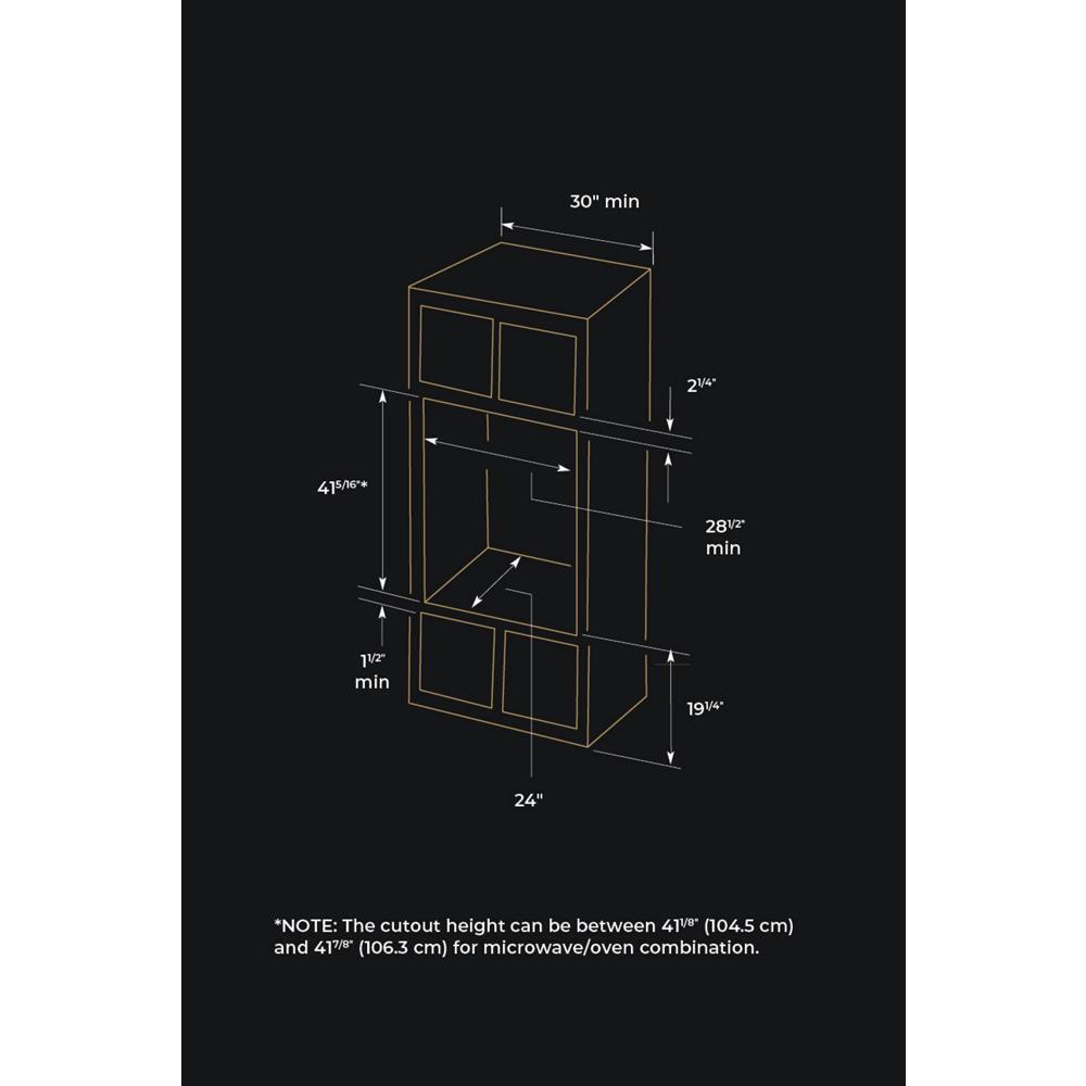 NOIR™ 30" Combination Microwave/Wall Oven