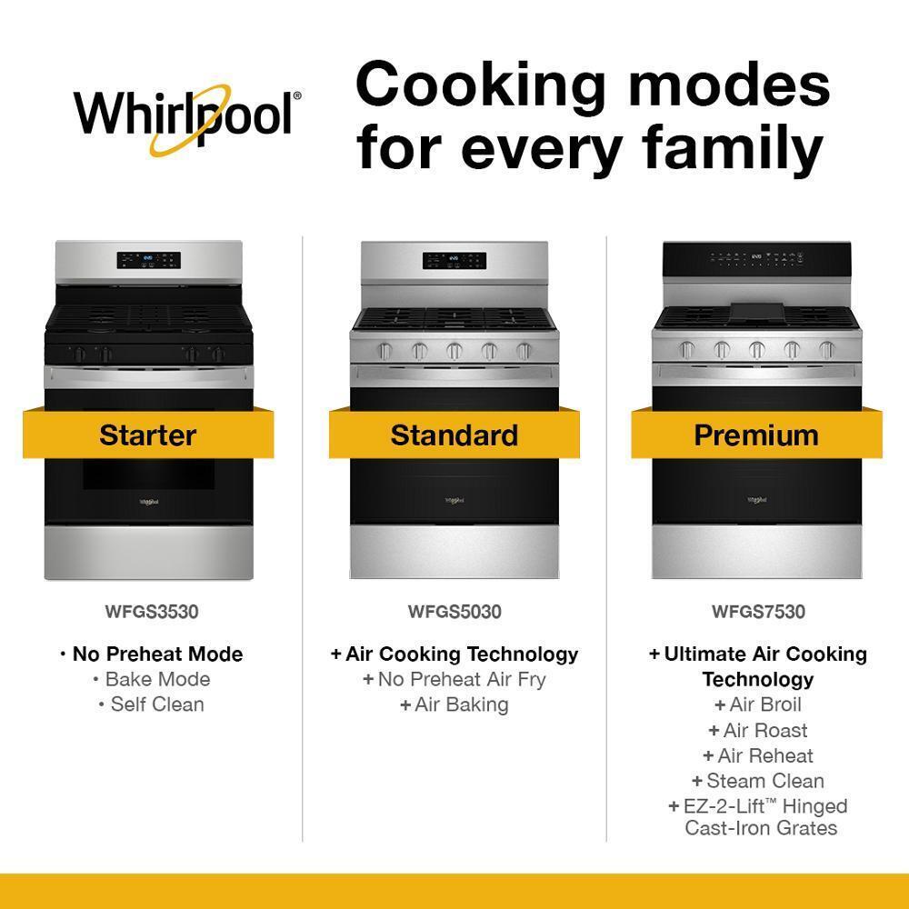 30-inch Self Clean Gas Range with No Preheat Mode