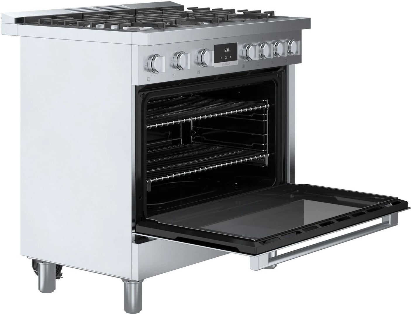 800 Series Dual Fuel Freestanding Range 36" Stainless Steel