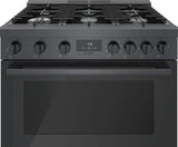 800 Series Dual Fuel Freestanding Range 36" Black Stainless Steel