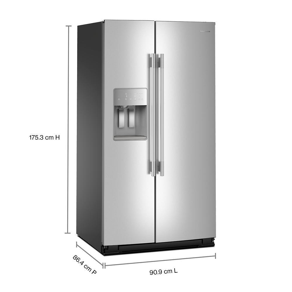 28.7 Cu. Ft. Side-by-Side Refrigerator with Panoramic LED Lighting