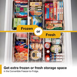 9 Cu. Ft. Convertible Freezer to Refrigerator with Baskets