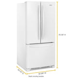 33-inch Wide French Door Refrigerator - 22 cu. ft.