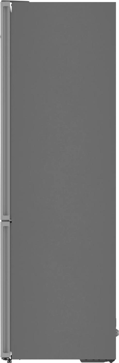 800 Series Free-standing fridge-freezer with freezer at bottom, glass door 24" White, Total No Frost