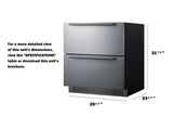 30" Wide 2-drawer All-refrigerator, ADA Compliant