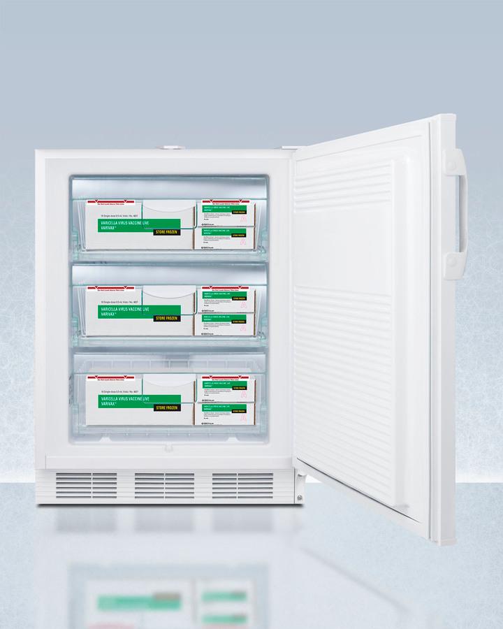 24" Wide Built-in All-freezer, Certified To Nsf/ansi 456 Standard for Vaccine Storage, ADA Compliant