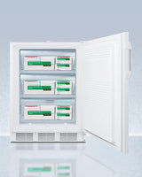 24" Wide Built-in All-freezer, Certified To Nsf/ansi 456 Standard for Vaccine Storage, ADA Compliant