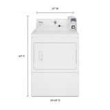 Commercial Electric Super-Capacity Dryer, Coin Slide