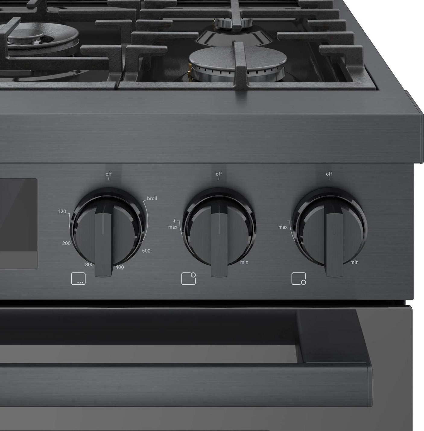 800 Series Gas Freestanding Range 30" Black Stainless Steel