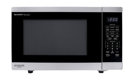 Sharp 1.4 cu. ft. 1100W Stainless Steel Countertop Microwave Oven with Inverter Technology