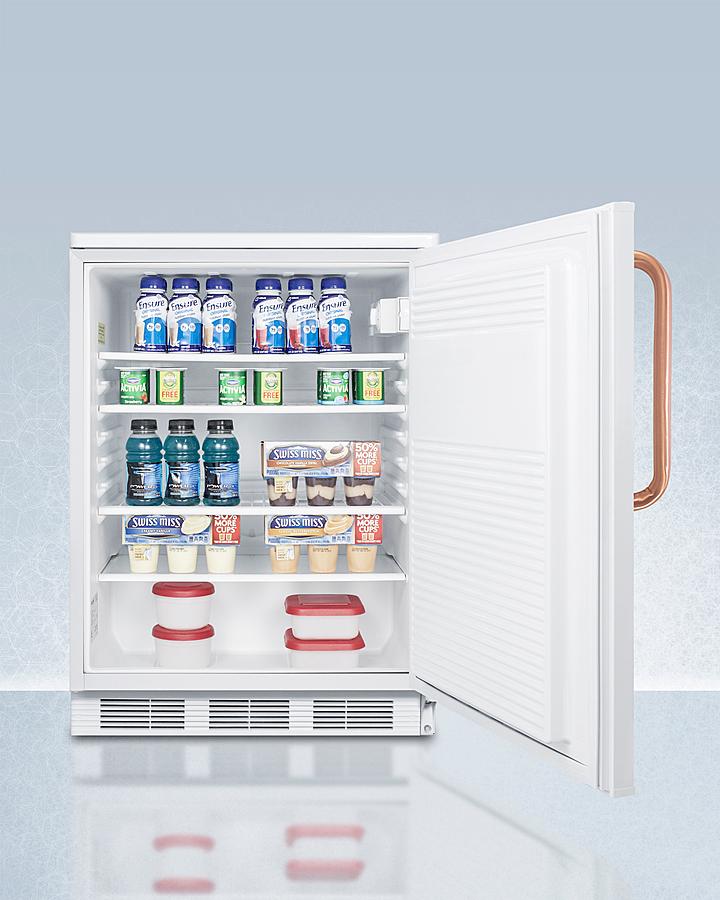 24" Wide All-refrigerator With Antimicrobial Pure Copper Handle