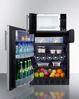 Microwave/refrigerator-freezer Combination With Allocator