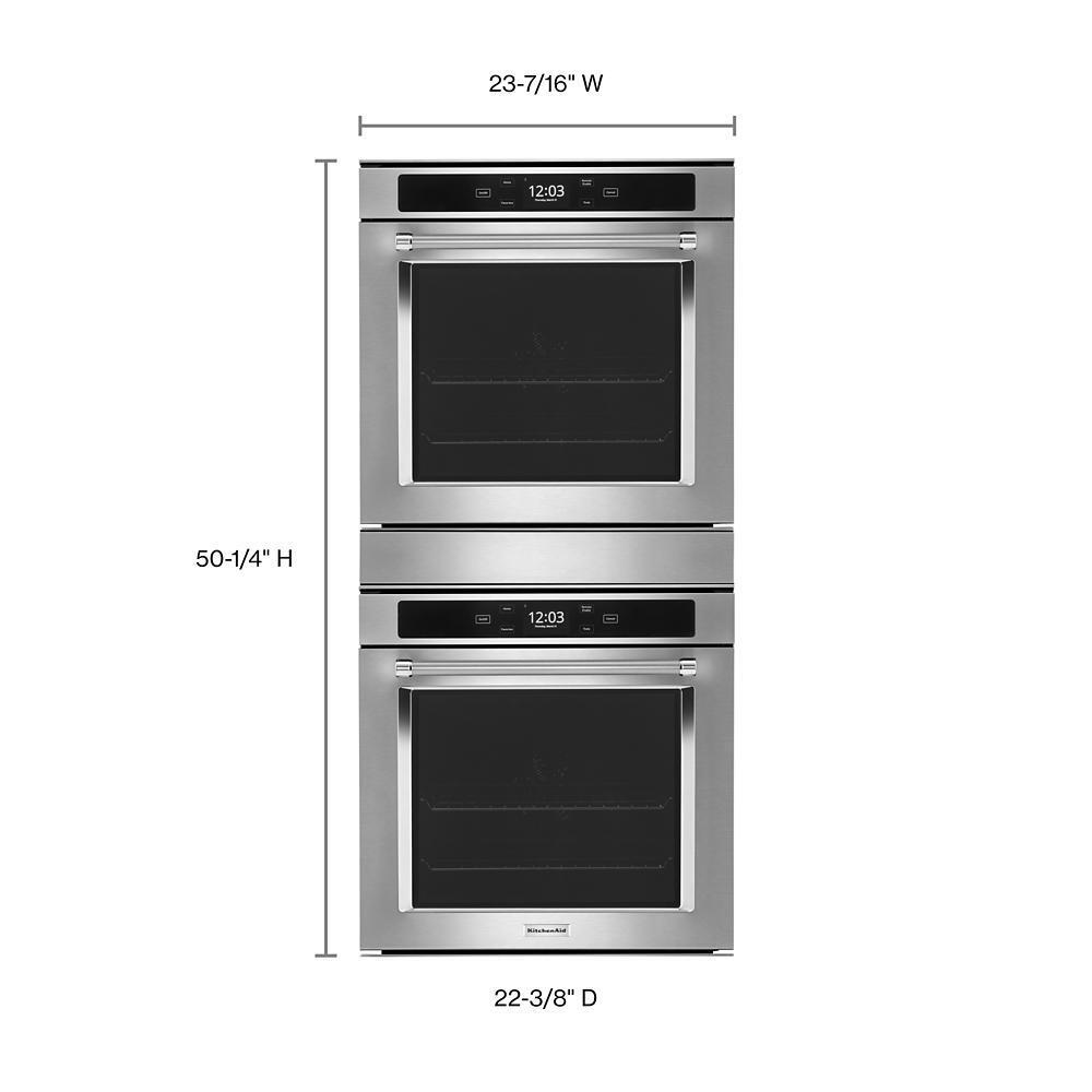 24" Smart Double Wall Oven with True Convection