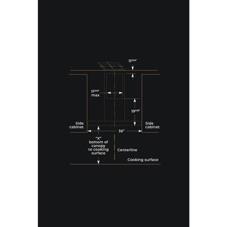 Lustre Stainless 36" Recirculating Wall-Mount Canopy Hood