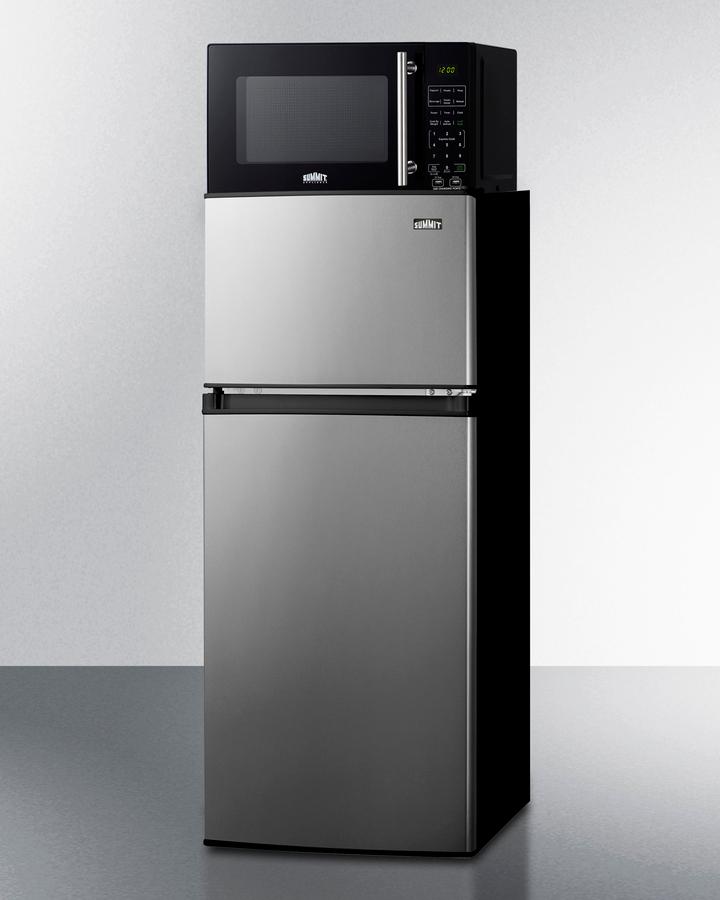 Microwave/refrigerator-freezer Combination With Allocator