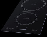 12" Wide 208-240v 2-zone Induction Cooktop Induction Cooktop With Safety Shutoff