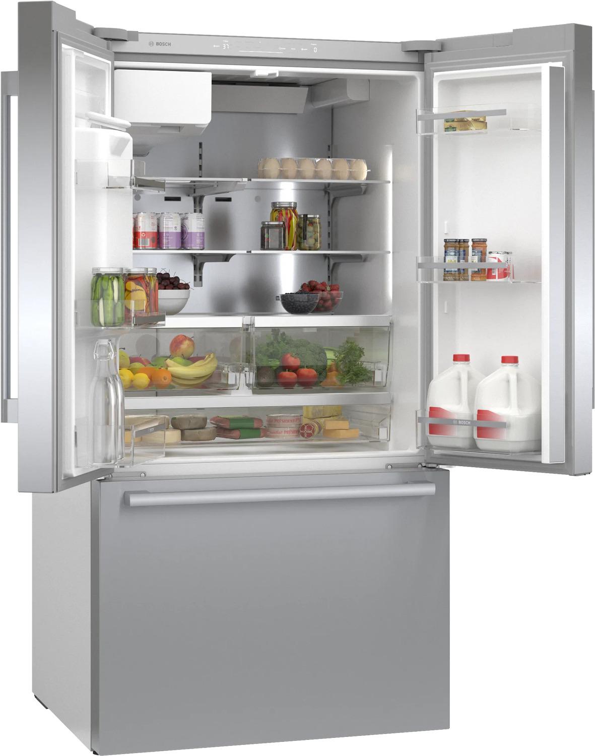 500 Series French Door Bottom Mount Refrigerator 36" Stainless steel (with anti-fingerprint)