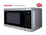 Sharp 1.1 cu. ft. 1000W Stainless Steel Countertop Microwave Oven