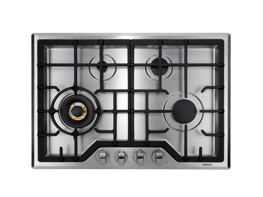 ROBAM G Model 30-in 4 Burners Stainless Steel Gas Cooktop