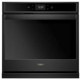 4.3 cu. ft. Smart Single Wall Oven with True Convection Cooking - Black