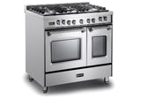 Prestige 36" Dual Fuel Double Oven Range - Stainless Steel