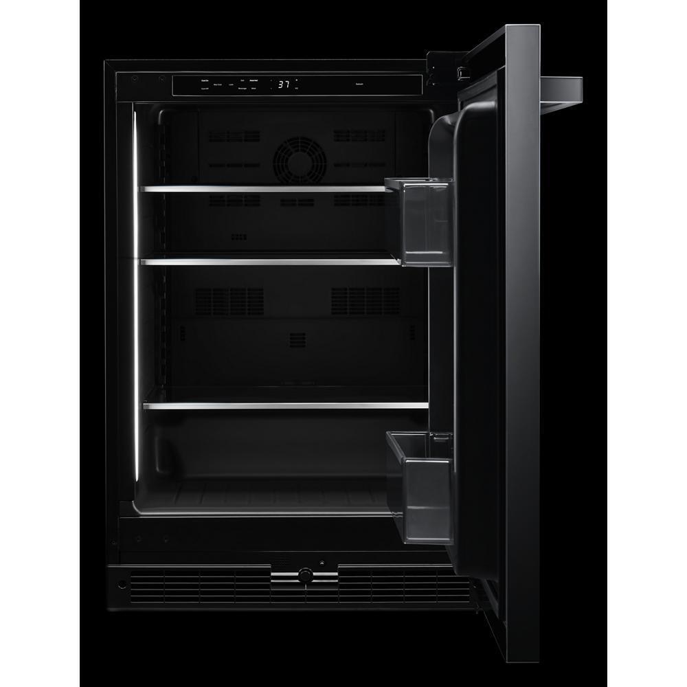 NOIR™ 24" Under Counter Solid Door Refrigerator, Right Swing