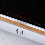 800 Series Induction Cooktop 30" Black, surface mount with frame