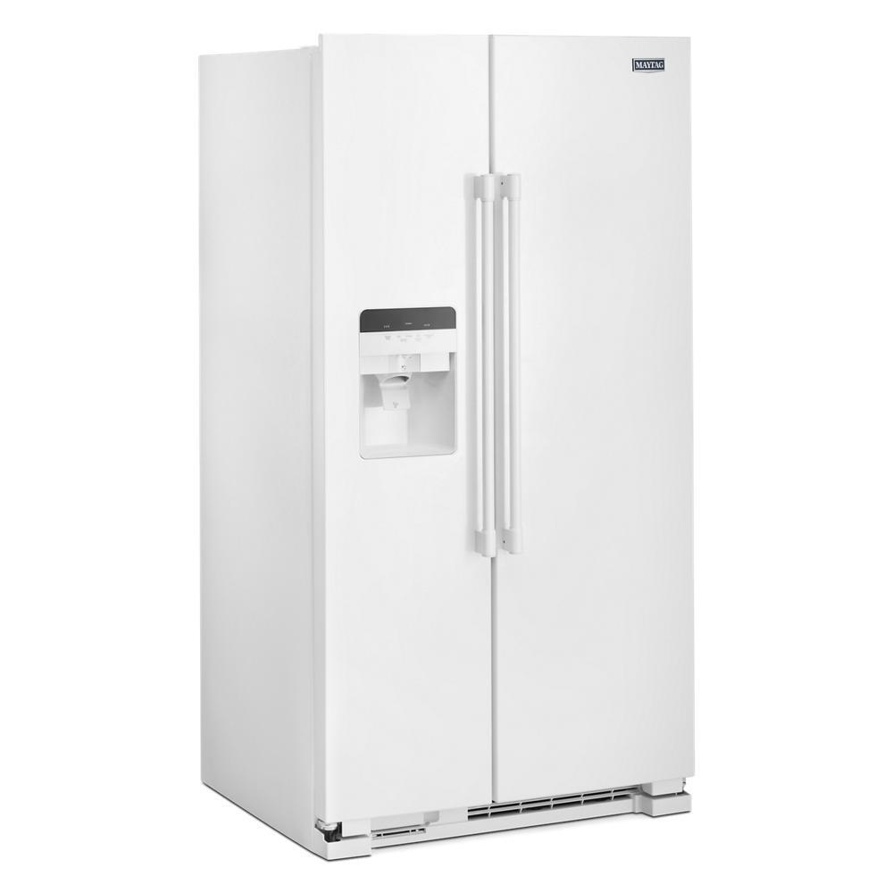 36-Inch Wide Side-by-Side Refrigerator with Exterior Ice and Water Dispenser - 25 Cu. Ft.