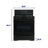 Element 5.2 Cu. Ft. 30 Gas Range - Black (EGR34MCCB)