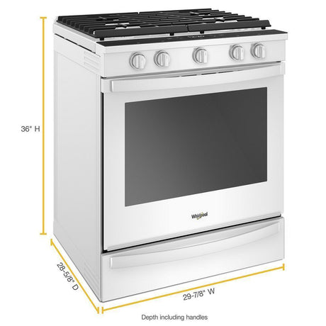 5.8 cu. ft. Smart Slide-in Gas Range with Air Fry, when Connected