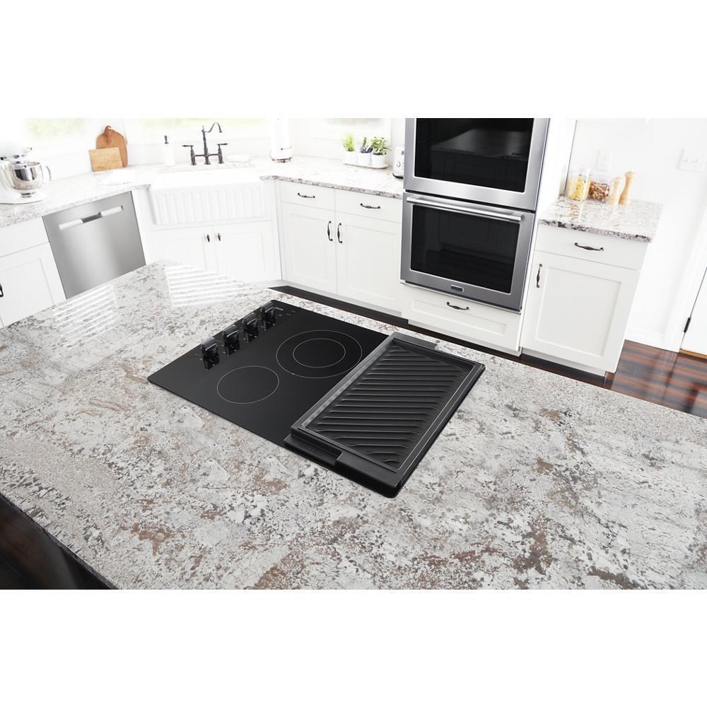 30-Inch Electric Cooktop with Reversible Grill and Griddle