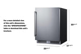 24" Wide Built-in All-refrigerator