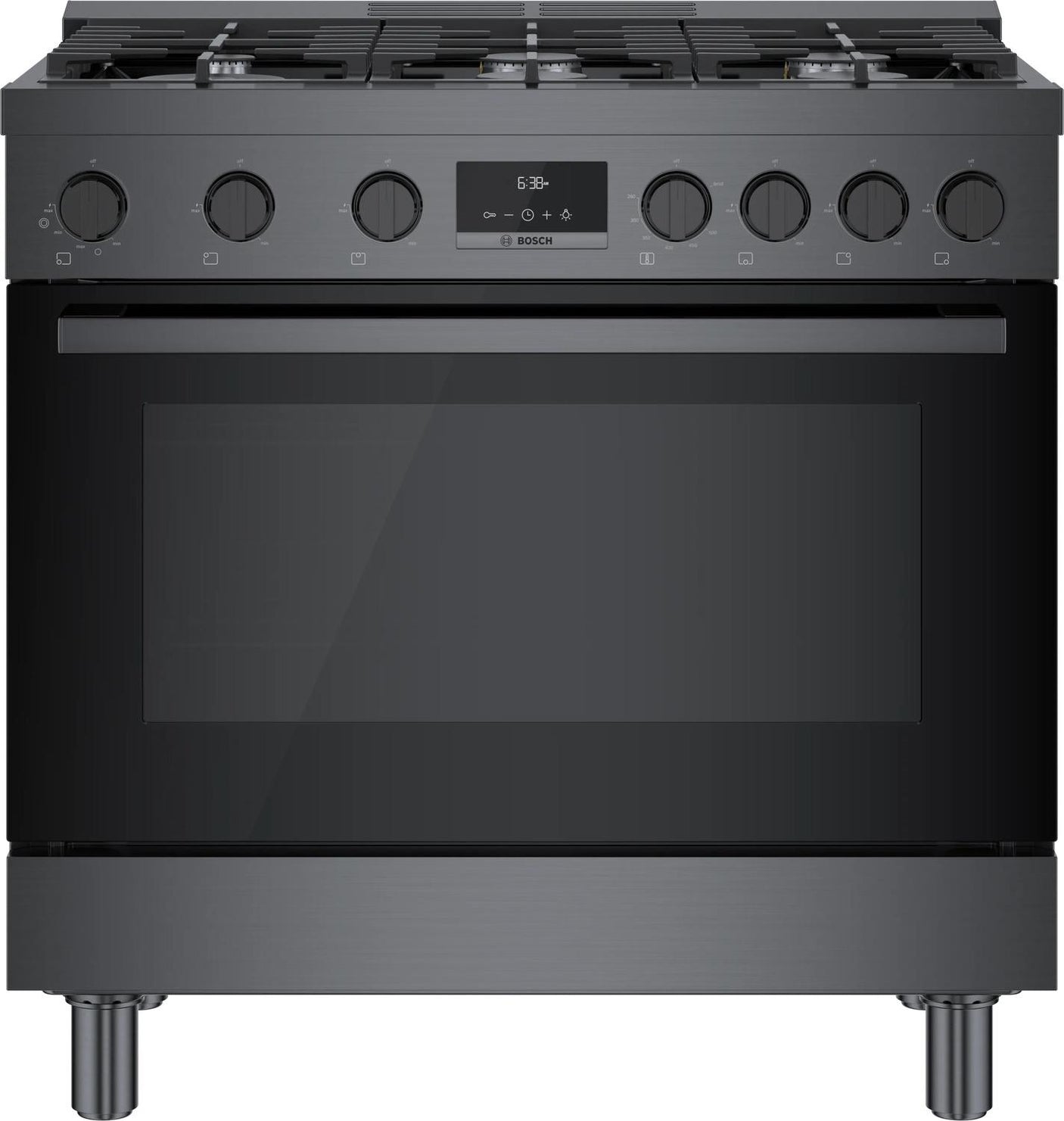 800 Series Gas Freestanding Range 36" Black Stainless Steel