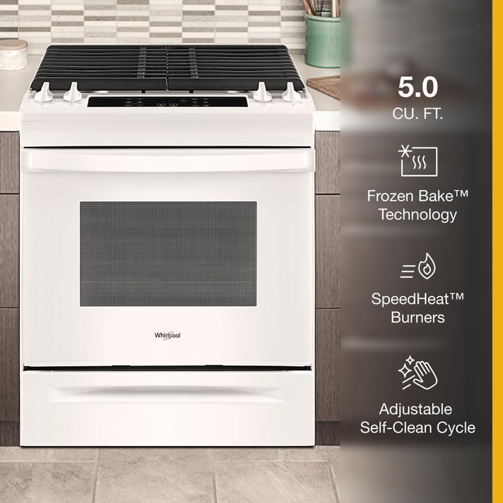 5.0 Cu. Ft. Whirlpool® Gas Range with Frozen Bake™ Technology