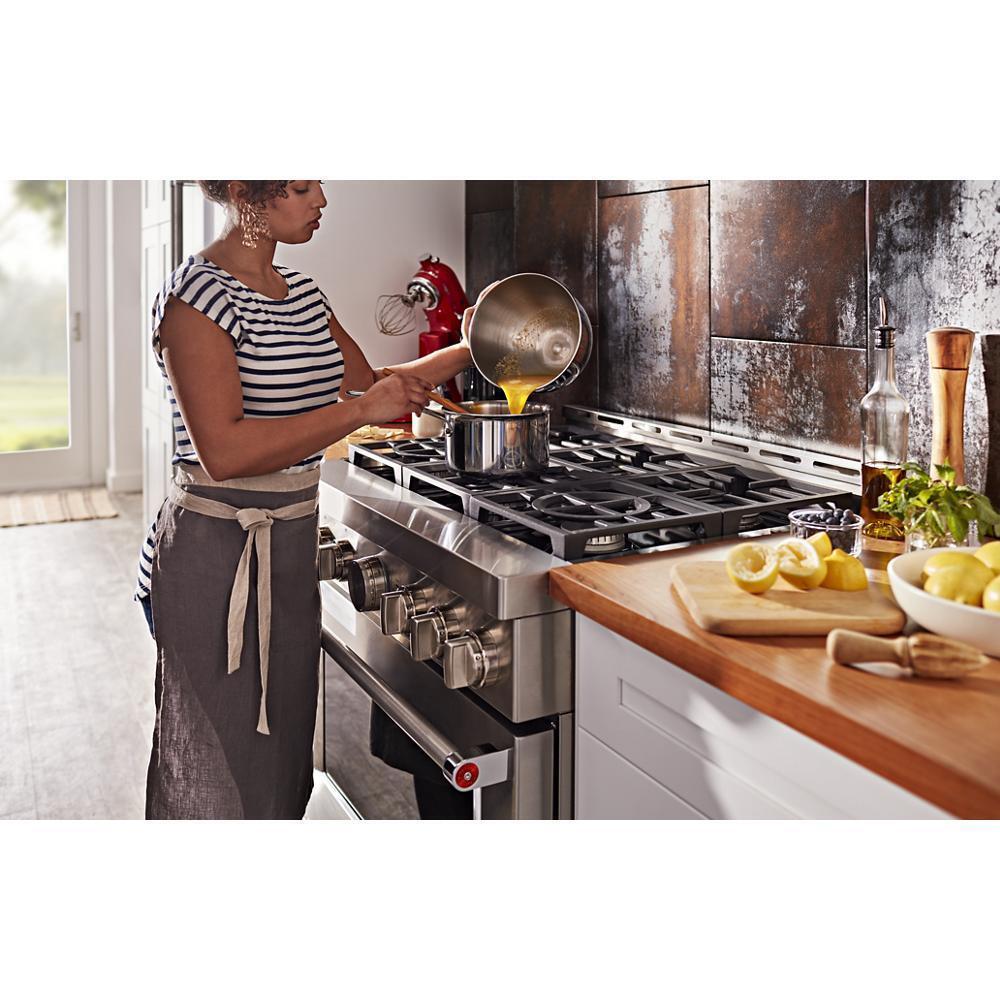 KitchenAid® 36'' Smart Commercial-Style Gas Range with 6 Burners