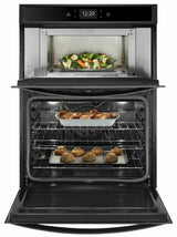 6.4 cu. ft. Smart Combination Wall Oven with Touchscreen - Black