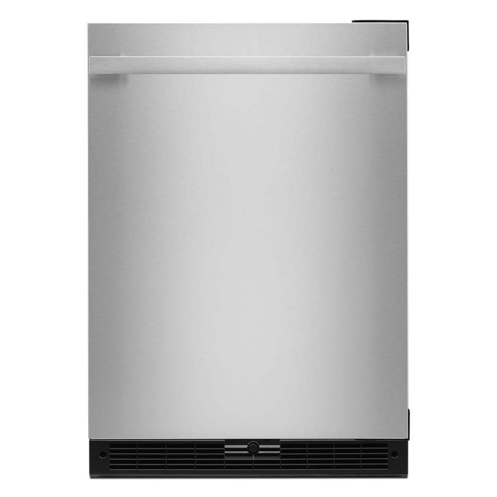 NOIR™ 24" Under Counter Solid Door Refrigerator, Right Swing