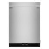 NOIR™ 24" Under Counter Solid Door Refrigerator, Right Swing