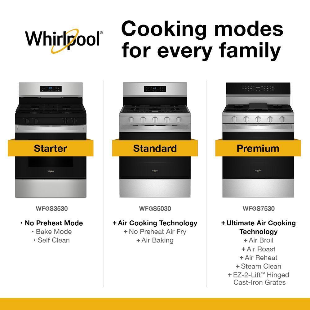 30-inch Self Clean Gas Range with No Preheat Mode