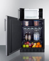 Microwave/refrigerator Combination With Allocator