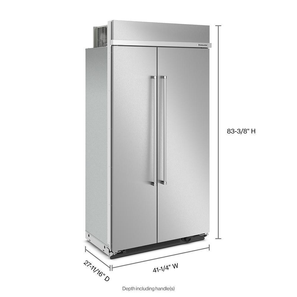 25.5 Cu Ft. 42" Built-In Side-by-Side Refrigerator with PrintShield™ Finish