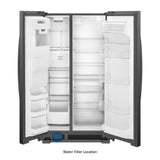 36-inch Wide Side-by-Side Refrigerator - 25 cu. ft.