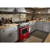 KitchenAid® 30'' Smart Commercial-Style Gas Range with 4 Burners