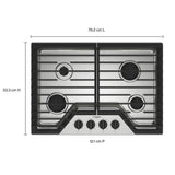 30-inch Gas Cooktop with SpeedHeat™ Burners