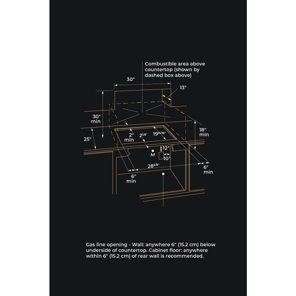 30 JX3™ Gas Downdraft Cooktop