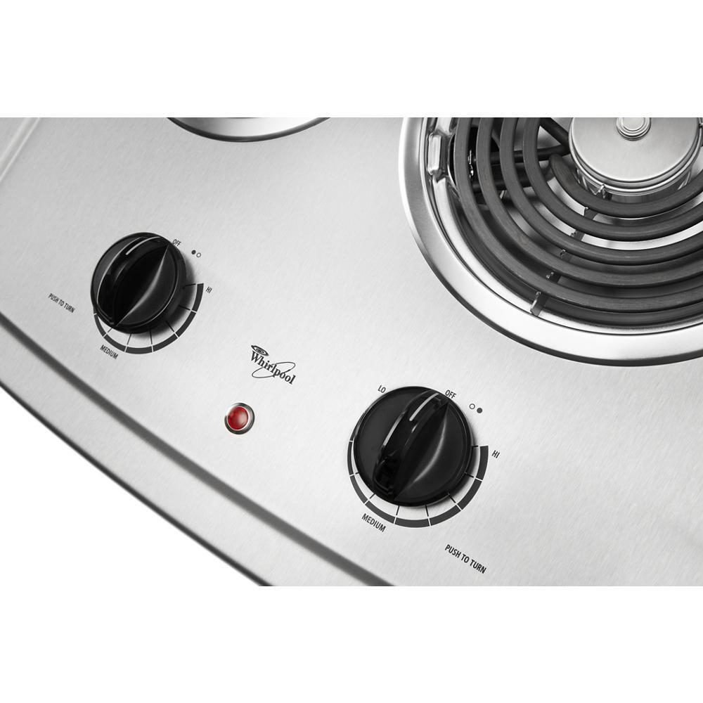 21-inch Electric Cooktop with Stainless Steel Surface