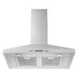 30" Chimney Wall Mount Range Hood with Dishwasher-Safe Grease Filters