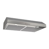 Broan® Glacier 30-Inch Convertible Under-Cabinet Range Hood, 375 Max Blower CFM, Stainless Steel